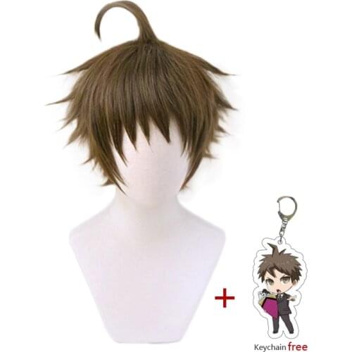 Danganronpa Hinata Hajime Wig Cosplay Costume Super Dangan Ronpa 2 Heat Resistant Synthetic Hair Men Carnival Party Wigs