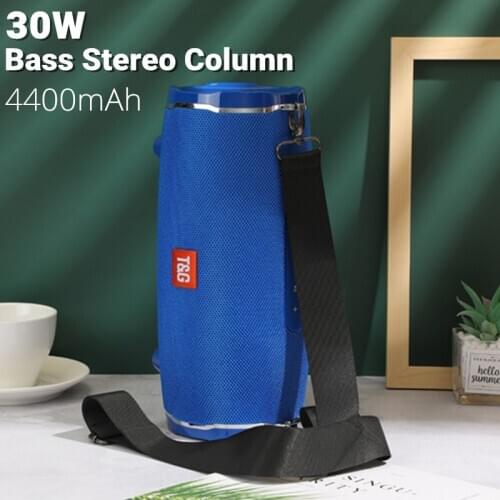 TG187 30W High Power Portable Waterproof Bluetooth Speaker Bass Stereo Column Soundbar Subwoofer Speakers With TF USB AUX FM