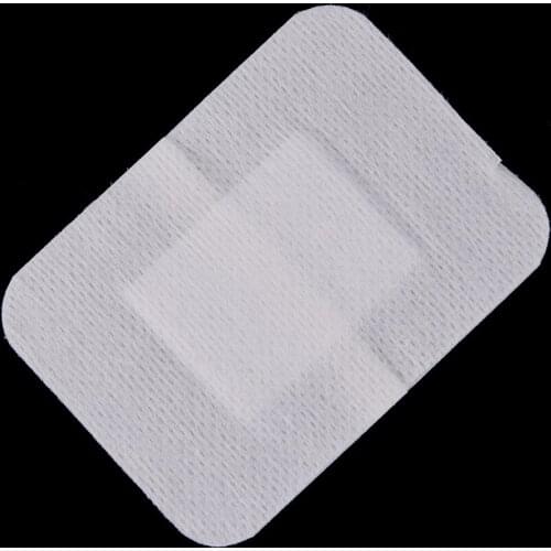 10 Pcs 6*7cm Large Size Non-woven Medical Adhesive Wound Dressing Band Outdoor Hypoallergenic Aid Bandage Large Wound First Aid