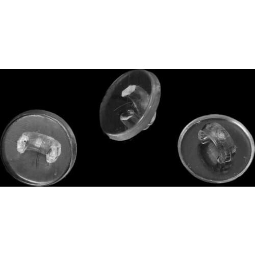 200 PCs Plastic Sewing Shank Buttons For Handmade Findings Round Clear Transparent Sewing Accessories 10mm( 3/8") Dia