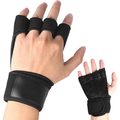 Gym Weight Lifting Wrist Straps Grips for Strength Training Workout Men Fitness Sports Body Building Gym Hand Guard Protector