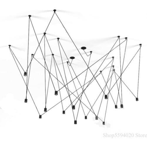 Modern Line Wire Lamp Pendant Lamp Bedroom Lighting Designer Led Industrial Hanglamp Loft Decor Hanging Lamp Lustres Fixtures