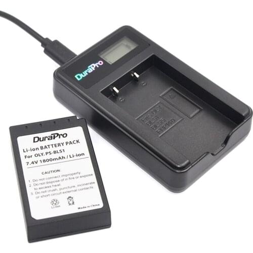PS-BLS1 BLS1 BLS-1 Batteries + Bulit-in LCD USB Charger for Olympus E-PL1 E400 E410 E420 E450 E620 E-P1 E-P2