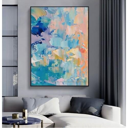 Famous Modern abstract wall art canvas painting canvas decorative pictures home decoration piece wall painting for living room