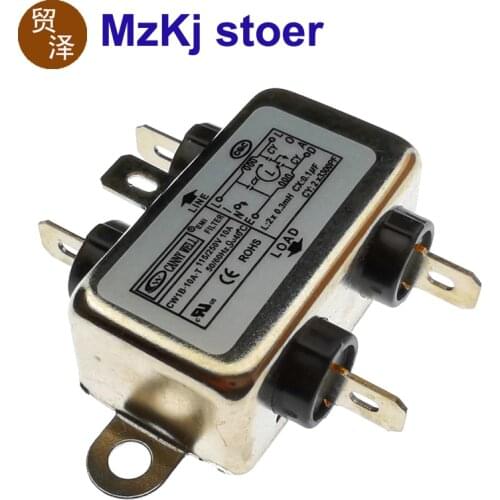 1PCS CW1B New Original Power EMI Filter CANNY WELL CW1B-10A-T 10A 115V 250V CW1B 50/60HZ