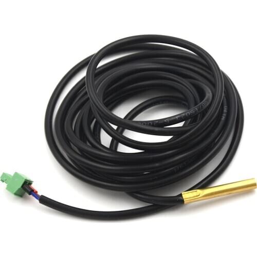 1PCS Remote Temperature Sensor RTS300R47K3.81A + Communication Cable For EP Solar Regulator