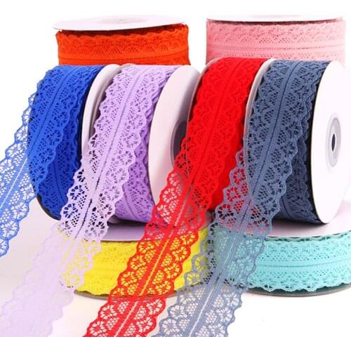 18 Colors 25 Yards (30mm) Gridding Band Multirole Trim Ribbon Sewing Spandex Lace Trim Waist Band Garment Accessory