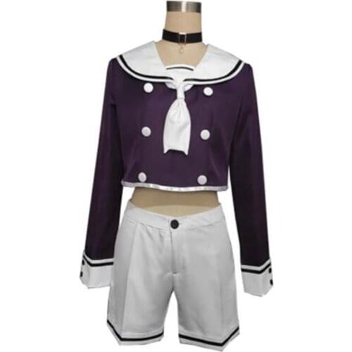 2021 Anime VTuber Hololive Nekomata Okayu School sailor Dress Cute Suit Uniform Cosplay Costume Women Halloween