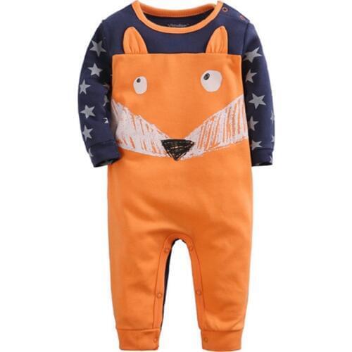 2021 SexeMara Boys Set Children Clothing Suit Baby Body Suits Kawaii Animal Pattern Newborn Jumpsuit For Baby Rompers