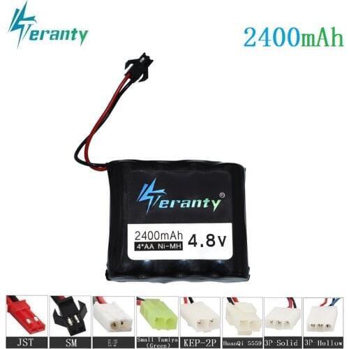 2400mah 4.8v Battery for RC Cars battery 4.8v NiMH battery for Remote controlled electric toys tool boats Tank Toys Guns battery