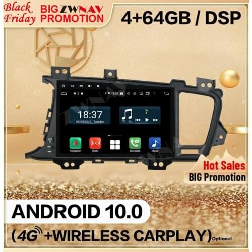 4G+128G Wireless Carplay Double Din For KIA K5 Optima 2014 Android 10.0 Screen Player Audio Radio GPS Navi Head Unit Auto Stereo