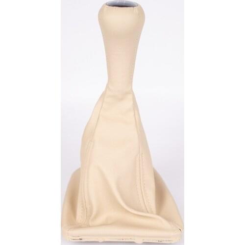 Beige Leather 5 Speed Illuminated Gear Knob and Gaiter For BMW E-46