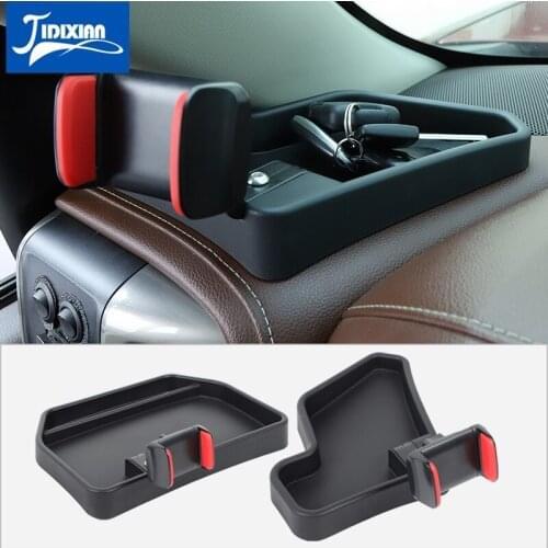 Center Console Storage Box Mobile Phone Holder For Chevrolet Silverado 2019 2020 2021 Interior Accessories