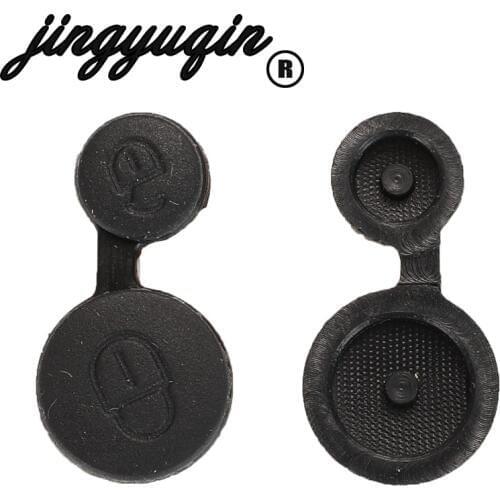 Jingyuqin Rubber Buttons Car Key Cover Case For Peugeot 106 205 206 306 405 406 for Citroen Berlingo Xsara Picasso Saxo