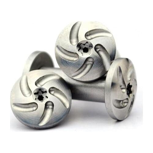 Diy Knife material Making knife Handle screw KNIVES axi rivet Spiral pattern Plum flower sharp 12 size Straight folding knife