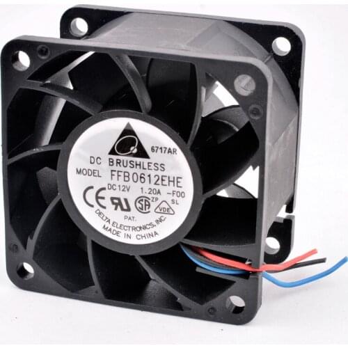 FFB0612EHE 6cm 60mm fan 60x60x38mm DC12V 1.20A server chassis large air volume cooling fan