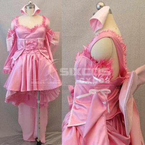 Quality Goods Anime Chobits Chi Cosplay Costume Fashion Pink Slip Dress Female Party Role Play Clothing High-End Custom-Make