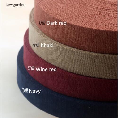 Kewgarden Twill Velvet Fabric Layering Cloth Ribbons 38mm 25mm 10mm Handmade Tape DIY Bowknot Satin Ribbon Riband 8 Meters