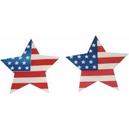 Paste Breast Star Shape American Flag Design Bra Adhesive erotic lingerie Stickers Nipple Cover Milk Paste for Sexy Women Ladies