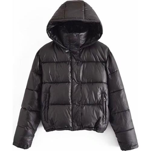 Nice Casual Women Hooded Collar Jacket New Spring-autumn Vogue Ladies High Street Coat Female Solid Color Cotton Coat