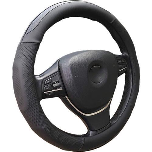 Microfiber PU Leather Car Steering Wheel Cover For Universal Car Steering Wheel 38CM/15Inchs Styling Accessories