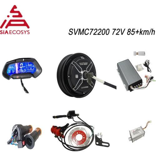 QS Motor 10inch 4000W 205 V3 72v 85kph BLDC motor kits with SVMC72200 controller Conversion kits for electric scooter