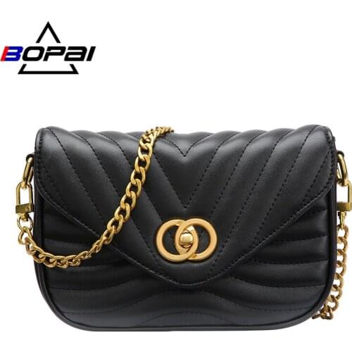 New Fashion Womens Bag Korean Version Xiaoxiangfeng Lingge Chain Bag Summer Solid Color Single Shoulder Messenger Bag