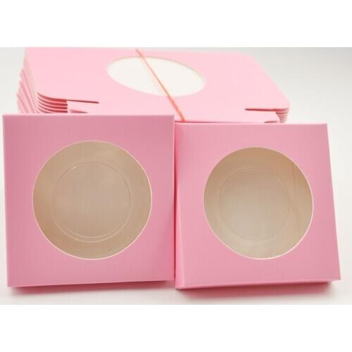 Wholesale Paper Eyelash Packaging Box Lash Boxes Custom 3D Mink Eyelashes Package Storage eyelashes set Faux Cils bulk Vendors