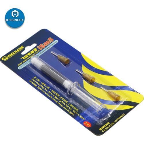 MECHANIC ISm5 Flying Line Jump Wire Solder Paste for iPhone Repair Soldering Tool BGA Chip Repair with 3pcs Needle Welding Paste