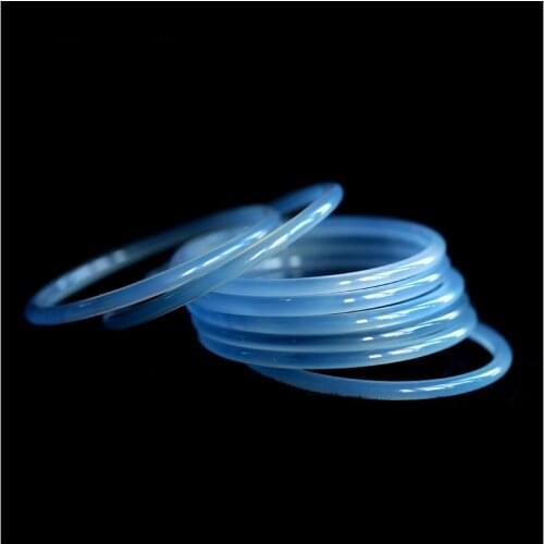 Super fine natural light blue agate chalcedony bracelet Iced jade bracelet female agate classical elegant multi-ring bracelet