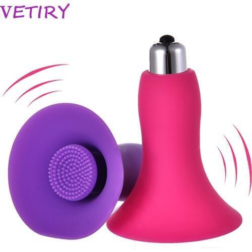 VETIRY Breast Vibrator Brush Nipple Vibrating Clitoral Stimulator Massager AV Stick Flirting Sex Toy for Women Masturbation