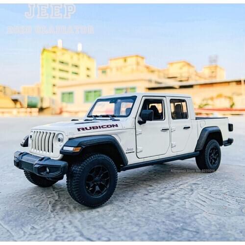 Welly 1:27 The new hot Jeep 2020 Jeep Gladiator pickup simulation alloy car model crafts decoration collection toy tools gift