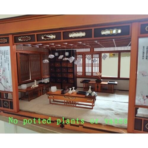WORD OF HONOR Shan He Ling Wen Kexing Zishu Unpainted Scene Model Fit OB11 Doll Toy DIY Colorless Material Package Pharmacy C
