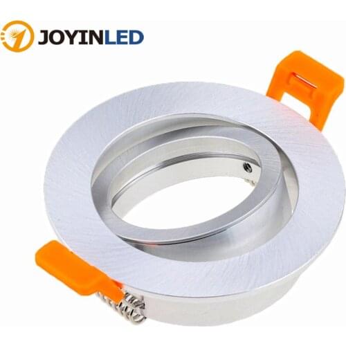 Factory Golden Nickel White Led Downlight Frame Round Recessed GU10 MR16 Spotlight Bulb Holders Trims Adjustable GU10 Fixtures