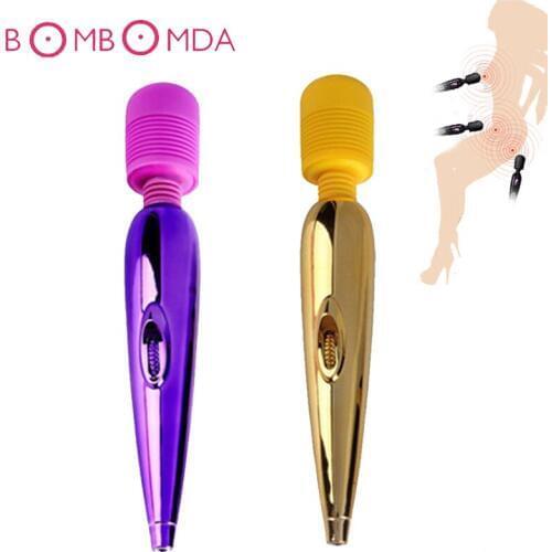 Female AV Rod Vibrator Powerful Vibrating Stick Clit Stimulation Multispeed Magic Wand Massager Sex Toys For Women USB Charging