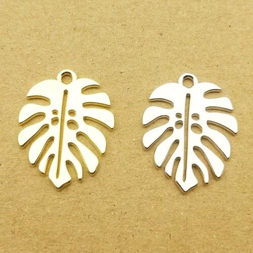 10pcs 16x21mm leaf charm for jewelry making cute earring pendant bracelet necklace charms