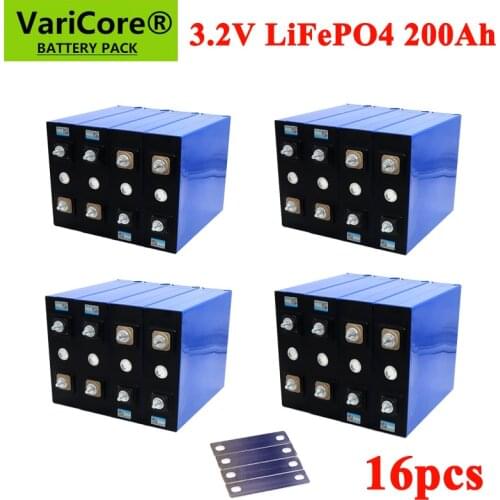 16pcs 3.2V 200Ah LiFePO4 Battery Lithium iron phosphate batteries For 12V 24V RV Campers Golf Cart Off-Road Solar Wind TAX FREE