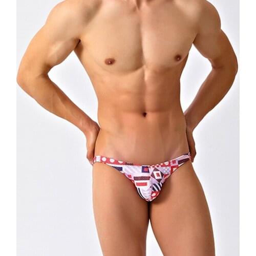 2021 white narrow side sexy tight low waist swimsuits new men swim pool party swimwear men swim briefs bikinis men bathing suits