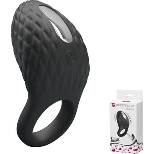 7 Speed Time Delay Vibrating Cock Ring Silicone Sex Toy Penis Vibrator Clitoris Stimulate Adult Product for Couple Cock Ring Men