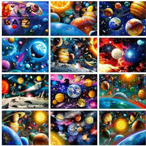 Galaxy Galaxy Diamond Painting Astronaut Embroidery Crossing 5D Diy Diamond Mosaic Art Gift Cross Stitch Home Decoration