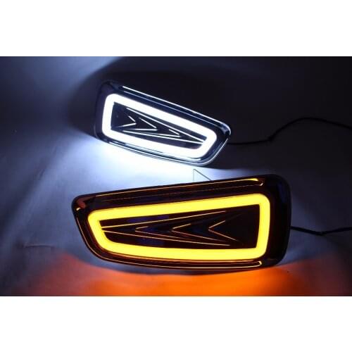 Car DRL LED Daytime Running Lights For Ford Raptor F150 For Ford Rapto2009 2010 2011 2012 2013 2014 Turn Signal Yellow Fog Lamp