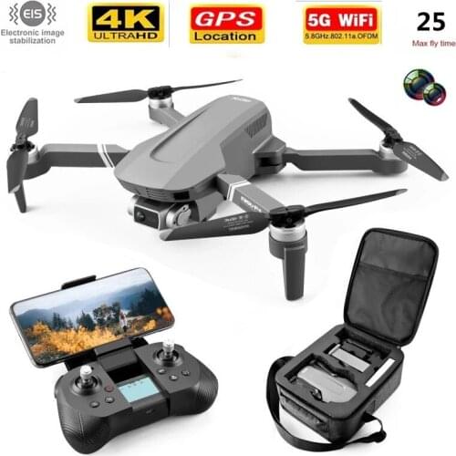 2021 NEW GPS Drone 4k Dual Camera 5G WIFI FPV HD Mechanical Gimbal Camera System Supports TF RC Quadcopter Dron