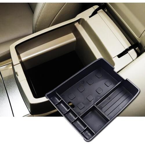 JEAZEA Center Armrest Console Storage Glove Box Holder Organizer For Toyota Highlander Kluger 2008 2009 2010 2011 2012 2013
