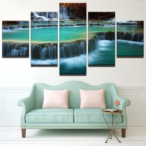 Beautiful Scenery HD Printed 5 Piece Canvas Art Scenery Painting Wall Pictures for Living Room Home Decor Anime Poster Wall Art