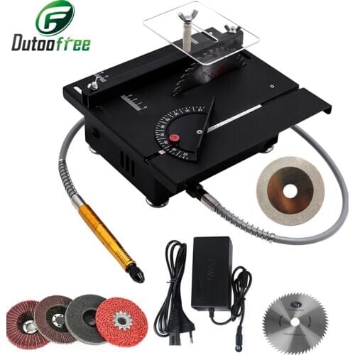 Multi-Function Jade Carving Machine Table Mill Small Cutting Machine Micro Table Saw Beeswax Woodworking Polishing Tool Drill