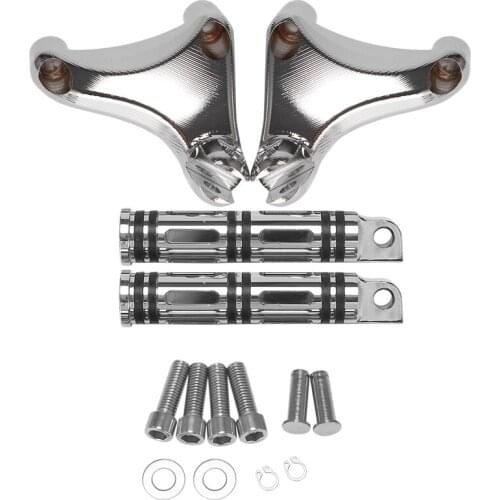 Motorcycle Rear Foot Peg Passenger Footrests Footrests Pedal Mount Bracket for XL883 XL1200 04-13