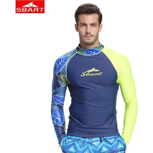 3XL Men Diving Wetsuits Long Sleeve UV Protection Swim Surfing Diving Shirt Clothing Swimsuit Men Diving Snorkeling Water Sports