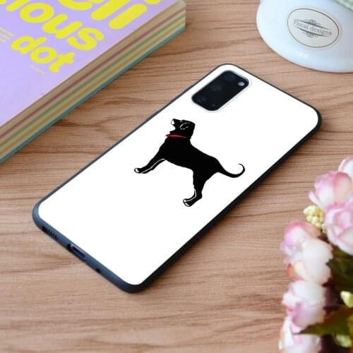 For Samsung The Black Dog Print Soft Silicone Matt Case TPU Cover Galaxy S Note M and Galaxy A