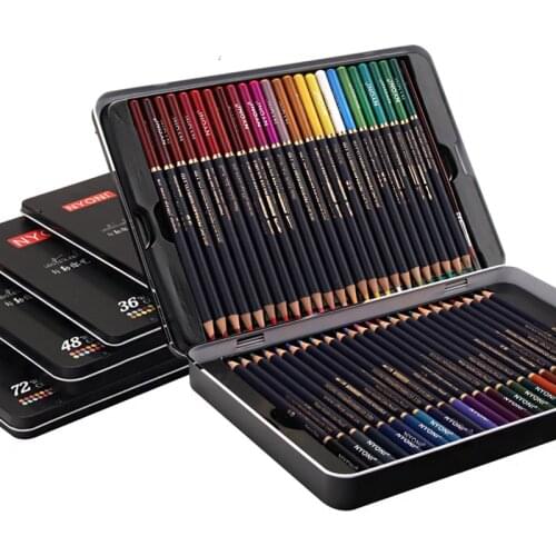 High Quality School Office Professional Drawing Colured Watercolor Pencils Set Art Supplies colors Stationery Wooden Artist Kit