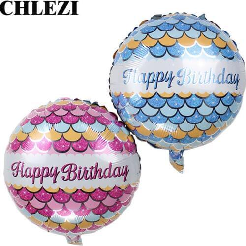 New arrival 18 inch round Happy birthday Foil balloon Birthday party decoration balloons baby kid toys hot promotion